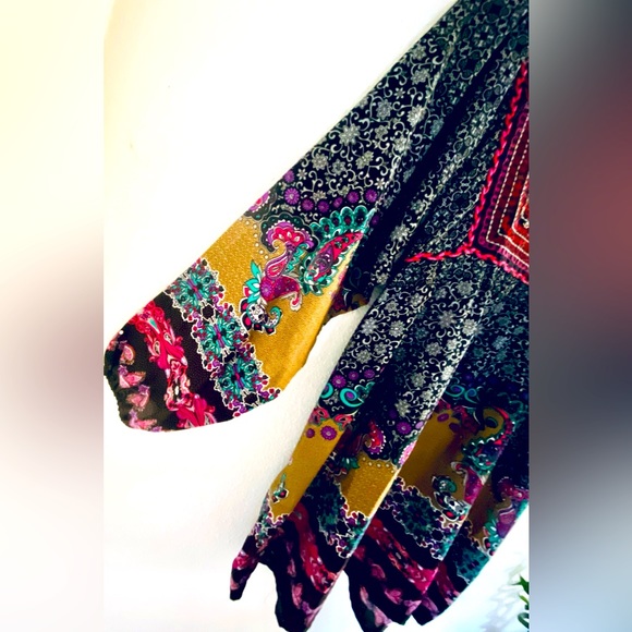 Kaktus Batik Tie Back Long Sleeve slip on Dress - Picture 12 of 14